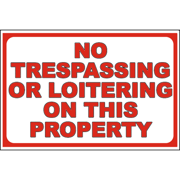 No Trespassing CGSignLab Victorian Card Window Cling 5-Pack 27x18 